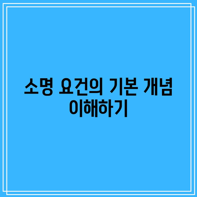 별거이혼 소송의 소명 요건