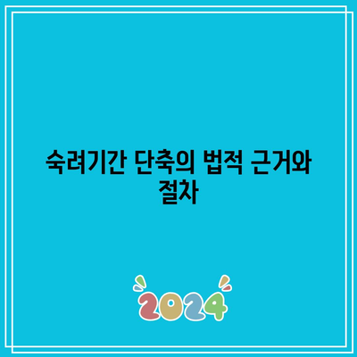 합의 이혼 절차에서 숙려기간 단축 사유