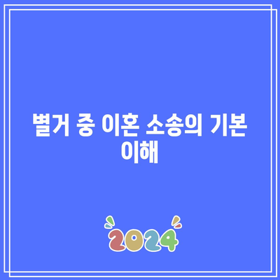 별거 중 이혼 소송: 재산 분할 쟁점