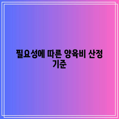 합의 이혼 시 양육비 문제 해결하기: 오랫동안 별거한 부부의 경우