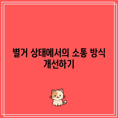 별거 이혼의 다양한 측면과 상황별 대응