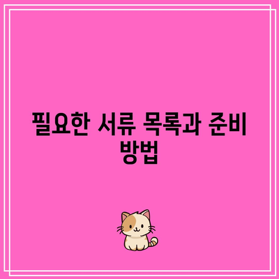 합의 이혼 절차 서류 요점