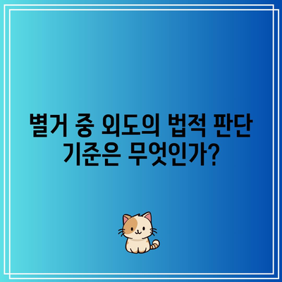 별거 중 외도 및 합의 이혼 시 위자료 청구 가능성