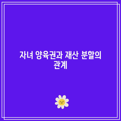 별거 중 이혼 소송: 재산 분할 쟁점