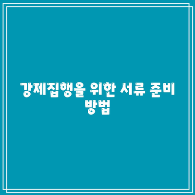 상가 명도소송의 강제집행 절차 고려 사항