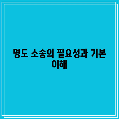 명도 소송 전문 변호사를 통한 향후 생을 위한 조치