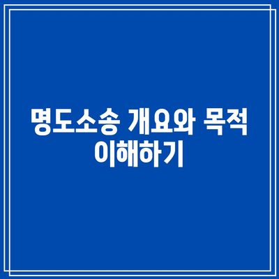 명도소송 강제집행 과정 정리와 알아두어야 할 사항