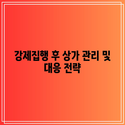 상가 명도소송의 강제집행 절차 고려 사항