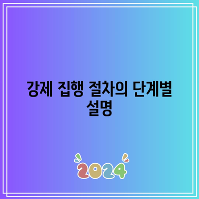 명도소송 강제 집행 순서에 대한 합리적인 선택 팁