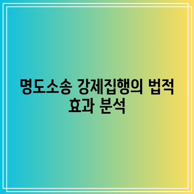 명도소송 강제집행 순서 분석