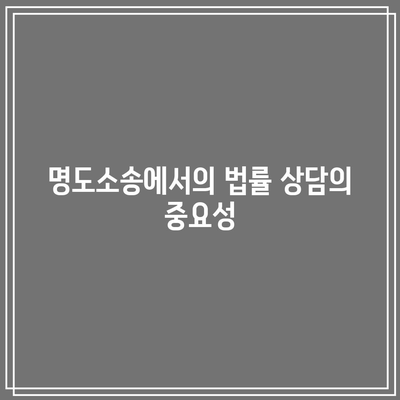 상가 명도소송 강제 집행 사례와 법률 상담