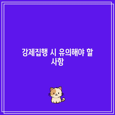 명도소송 강제집행 합법적 절차 가이드