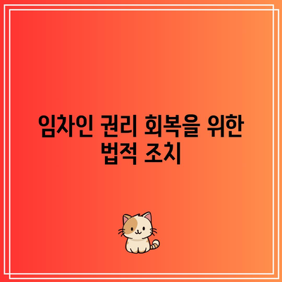 임차인 명도소송 강제집행의 핵심 요점