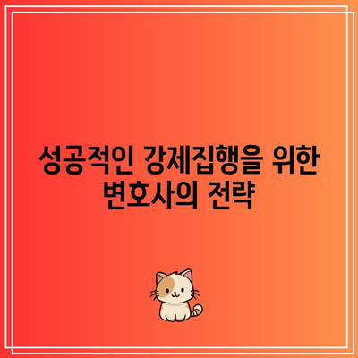 명도소송 전문 변호사의 강제집행 지원