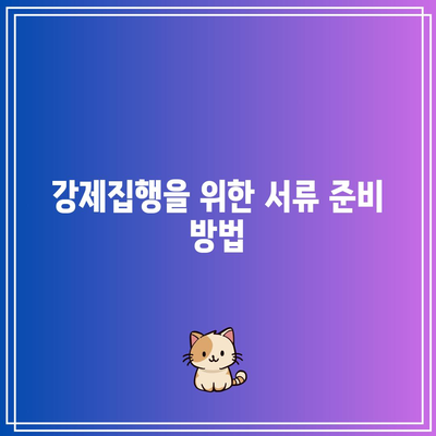 명도소송 강제집행 확실한 방법