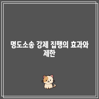 명도소송 강제 집행 과정의 법적 이해