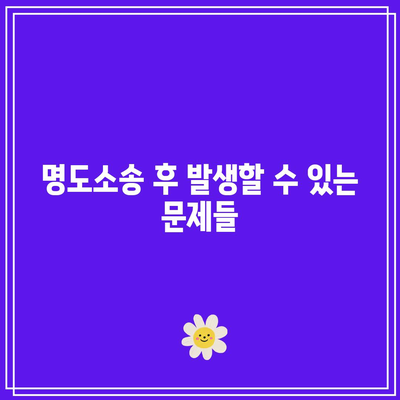 명도소송 강제집행 순서를 확실히 파악하세요