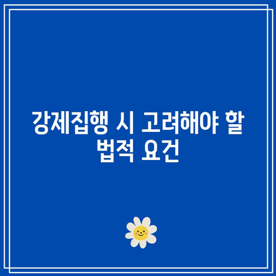 상가 명도소송의 강제집행 절차 고려 사항