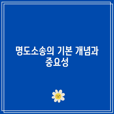 명도소송 강제집행의 법적 단계