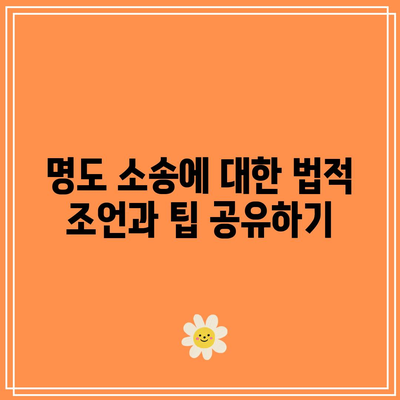 명도 소송 대응과 강제집행 절차 알아보기