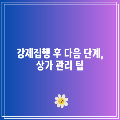 임차인 내보내기: 상가임대료 미납 명도 강제집행 완벽 가이드