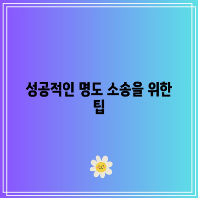 전문 변호사와 함께하는 명도 소송 강제집행