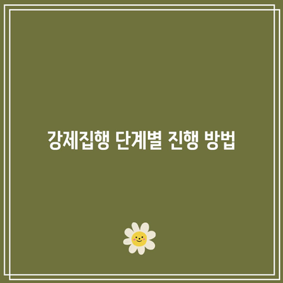 명도소송 강제집행 순서와 합리적 선택